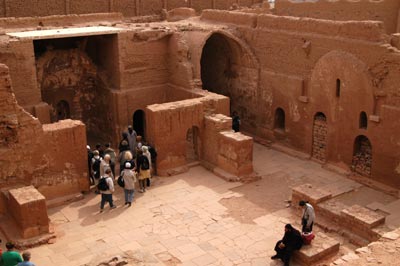 egyptian courtyard