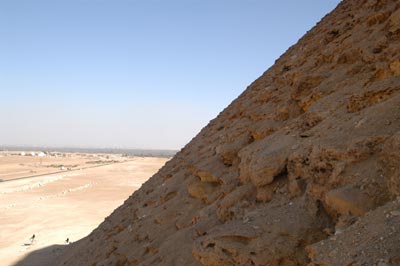 view from the pyramid entrance