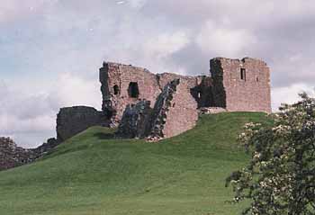 Duffus castle is slowly sinking