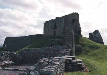 The remains of the outbuildings