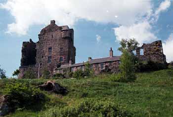 neidpath travel scotland castle peebles future tower riverbank outbuildings remaining
